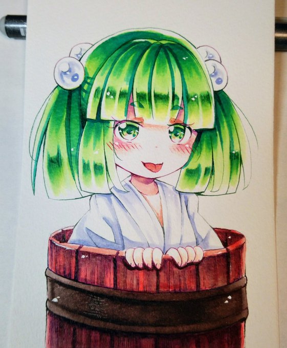 影が足りない部分や細かい部分はマルチライナーでしゃっしゃっと描き込んでおります(*'ω`*)

なので、黄緑色やオレンジ色のマルチライナーも欲しいのです(';ω;`) 

調合…出来るのかしら…? 