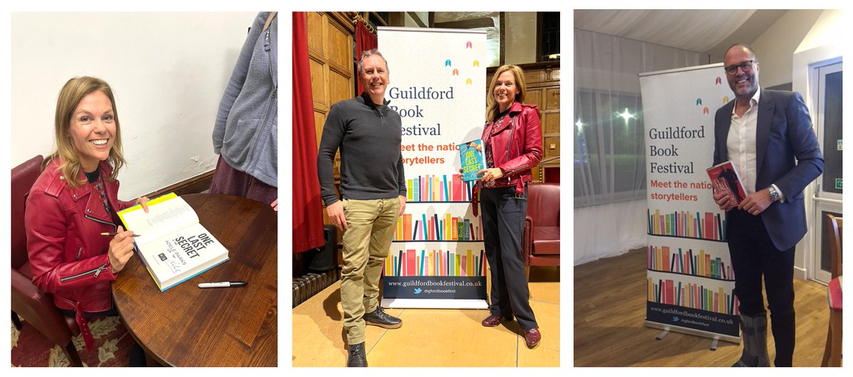 A huge thank you to Adele and Jim Parks and Martin Bayfield for superb events last night. @adeleparks <a href="/MartinBayfield/">Martin Bayfield</a> <a href="/Broadwater_Pav/">Broadwater Pavilion</a> @GuildfordTIC