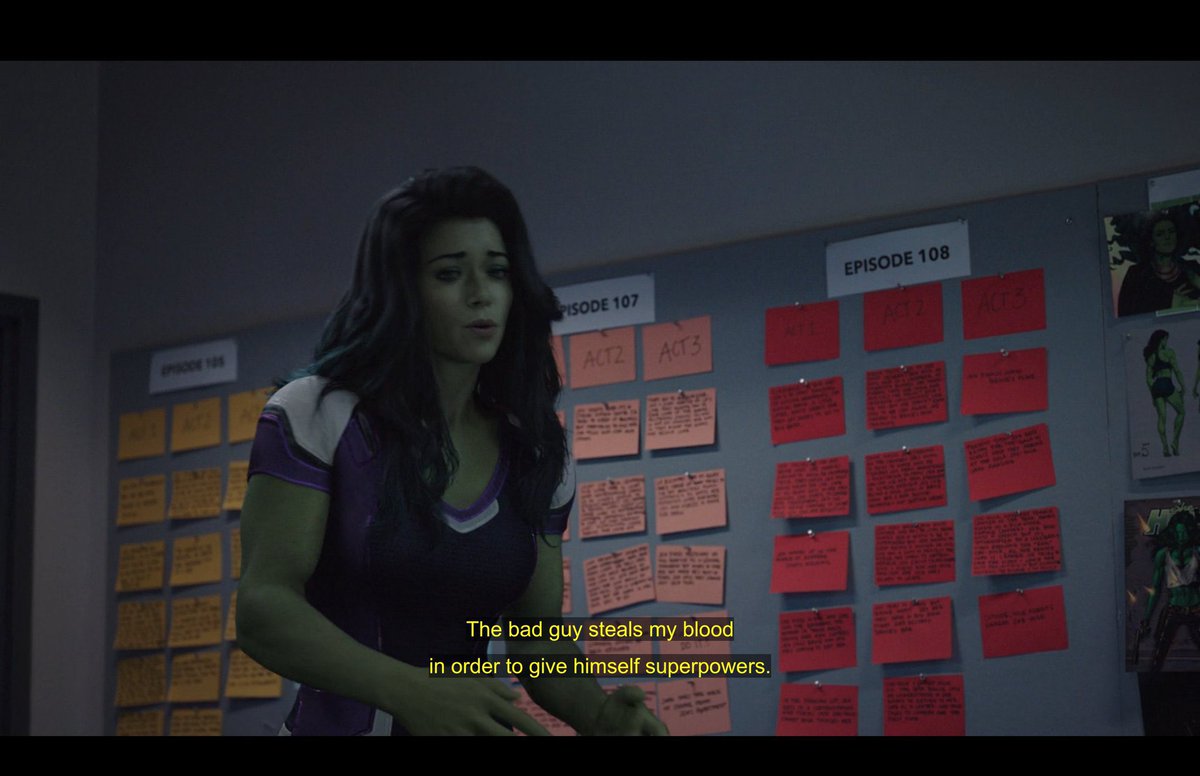 ReedReads4's tweet photo. The fact that #Shehulk said nah this isn’t good and went to change the finale is the most She-Hulk thing ever. 🔥 https://t.co/7Yg4B5TmPw