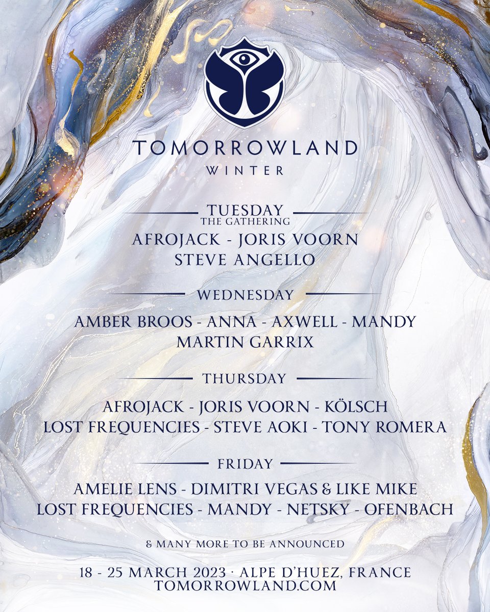 Tomorrowland Winter 2023 lineup