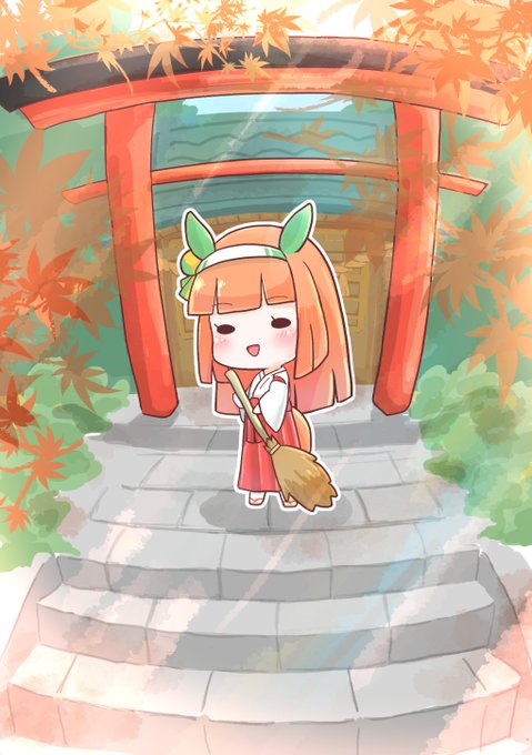 朝の巫女服スズカさん#サイレンススズカ #ウマ娘 