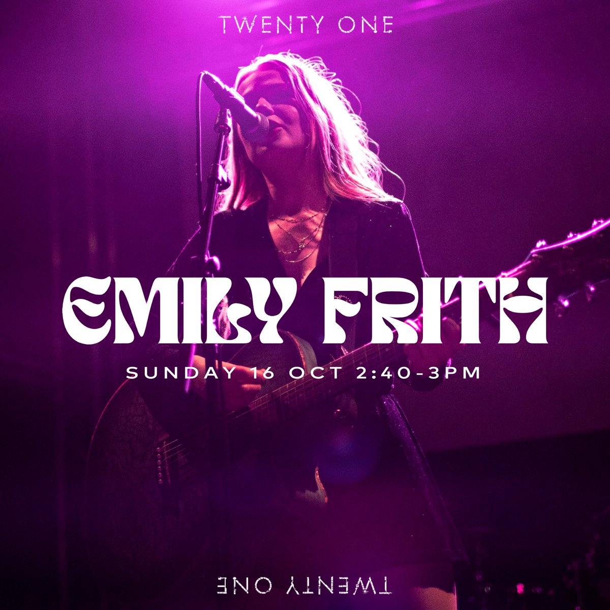 SOUTHEND! See you this Sunday at @TwentyOne_South from 2:40-3pm 

It’s been a while, but hopefully singing some new songs live for you will make up for it 🧚🏼‍♀️