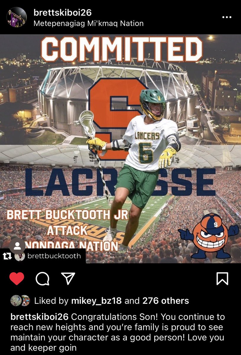413xw's tweet photo. Brett Bucktooth Jr commits to @CuseMLAX @tyxanders @Inside_Lacrosse https://t.co/TLyGb2vUuV