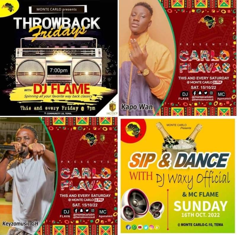 motion_consult's tweet photo. #weekendvibes #TemaFavoritePub #throwback Friday with @DJ FLAME  #CarloFlavas this and every Saturday with de #DJFLAVAWORLDBOSS #SIP AND DANCE WITH DJ WAXY OFFICAL 
.
.
SPONSORED BY #MotionConsult #montecarlotm #CARLOFLAVAS https://t.co/G5ZONk4PFp