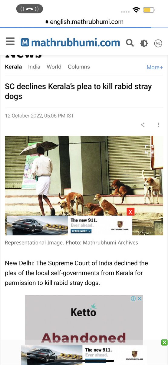 PandeyKamna's tweet photo. The Hon. SC declines Kerala’s plea to kill rabid dogs 

- unmoved by the exaggerated accounts of bites &amp; attacks, asks AWBI to verify &amp; submit figures of the same in Feb. 

-Feeding to continue uninterrupted. 

- HC to pass orders based on existing laws and earlier judgements.
🙌🏻 https://t.co/Zlm8XIzkSk
