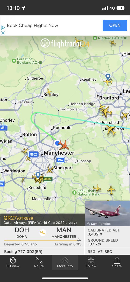 David__Fraser's tweet photo. #QR27 so low over Oldham π€© https://t.co/Qqejfz7PMr
