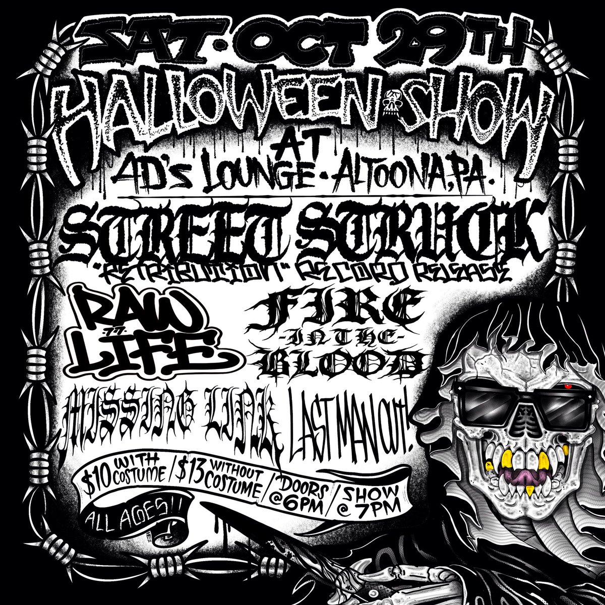 Few weeks away. We have a few surprises in the works for this one so don’t miss it. Dress up. 👻