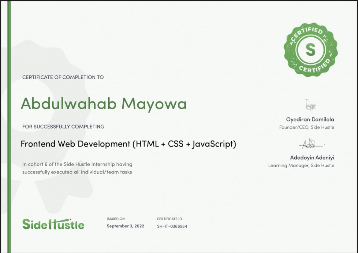 labegan's tweet photo. Thank you to @NgSidehustle @Jobbermandotcom for giving me this great opportunity. 

Greater heights from here🍾. Many thanks! https://t.co/zbzsy2Xhdk
