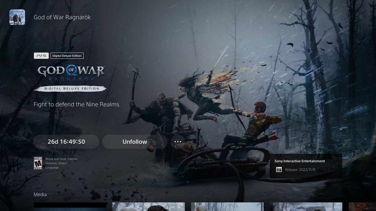 wanderingwon's tweet photo. #PS5Share #GodOfWarRagnarok Preorder done and watching the countdown! I'm excited and ready! https://t.co/vm1eqY57VA