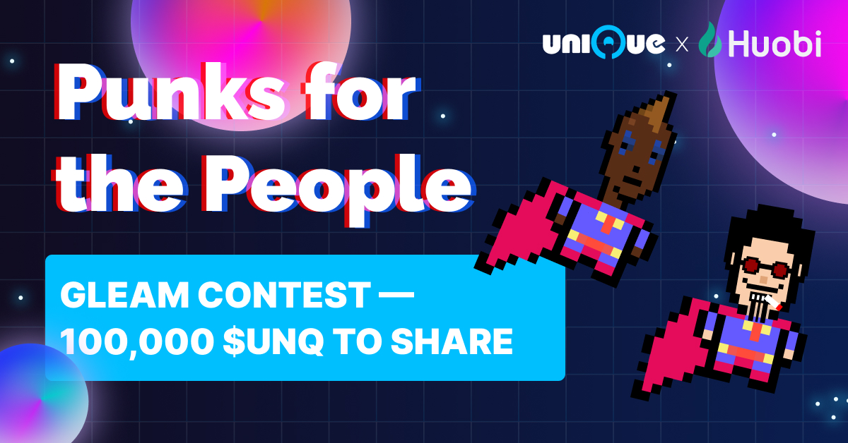 😍<a href="/Unique_NFTchain/">Unique Network</a> #Punks4ThePeople 
is giving away FREE RFTs for #Cryptopunk3024 &amp; #Subtrapunk6123 
to #Huobi users! 

🎁More rewards
☑️Complete tasks to share 100,000 $UNQ
 
🔹Follow <a href="/HuobiGlobal/">火币HTX</a> <a href="/Unique_NFTchain/">Unique Network</a>
🔹RT, Tag 2 friends
🔹Click event: gleam.io/g5kGj/huobi-x-…