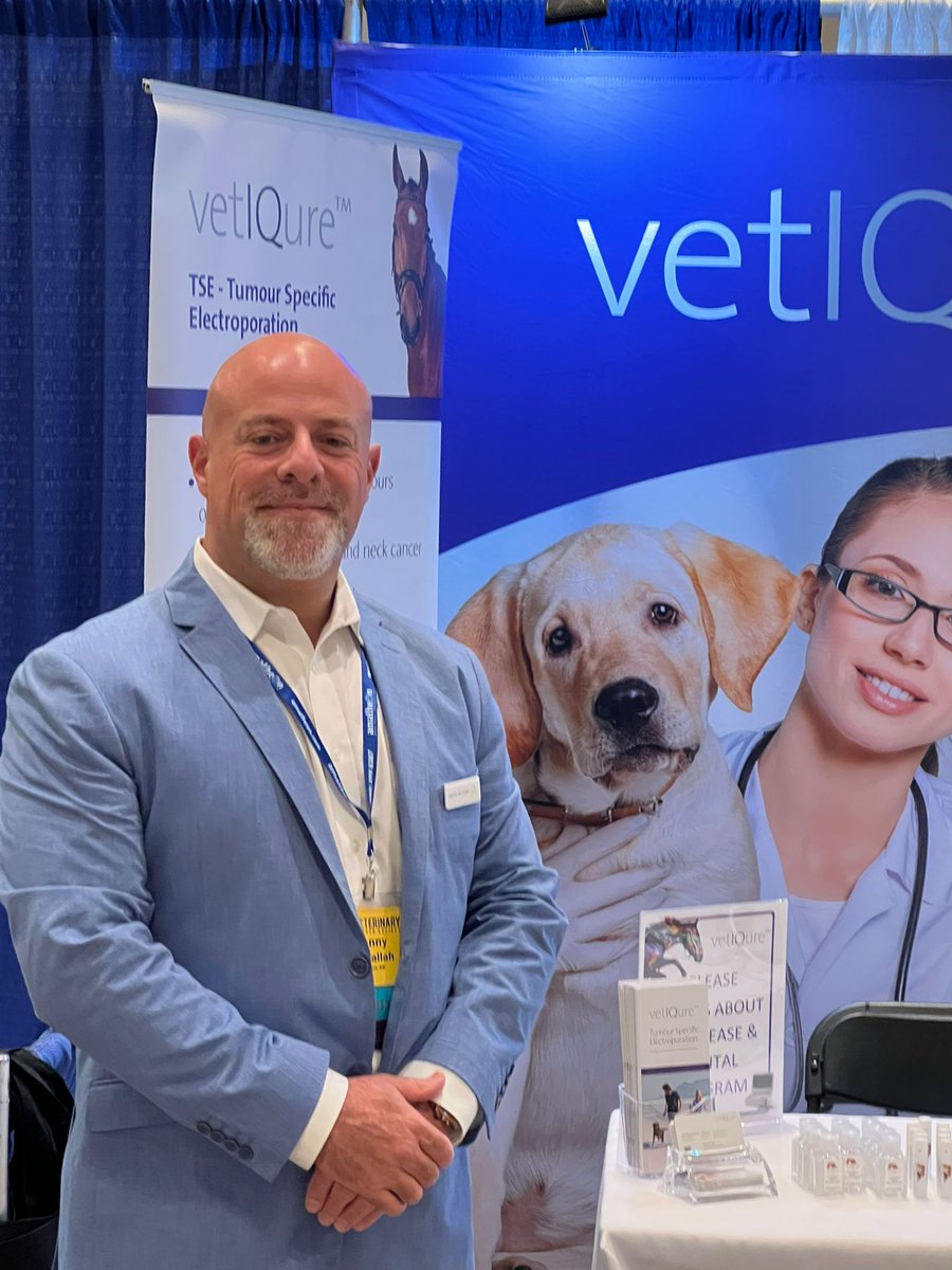 vetiqure's tweet photo. It has started - VCS 2022 at Hilton Norfolk the Main! 
Come by booth #31 and learn more about vetIQure and the TSE technology! We look forward to seeing you! 

#vetIQure #VCS2022 #veterinarycancersociety #animalcare #veterinaryoncology #TSE
#tumourspecificelectroporation #vettech https://t.co/nVAqnzQxoy