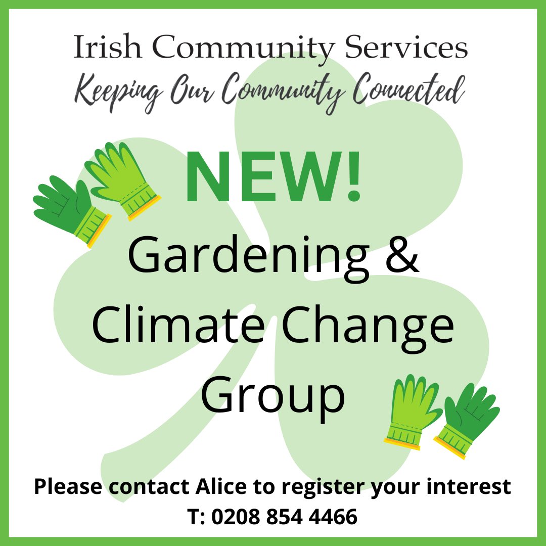 Launching in January 2023 with the help and support from the Ireland Funds of Great Britain we are launching this new group. This group is for all of you who have a keen interest in gardening, the environment and to those wanting to help tackle climate change locally.
