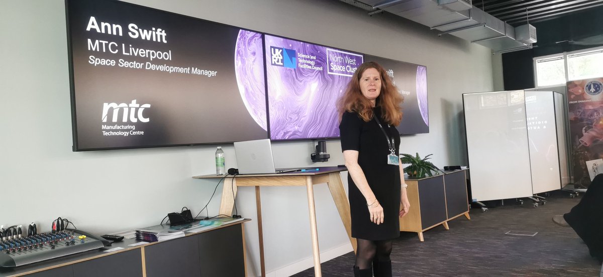 NWSpaceCluster's tweet photo. Welcomes from Ann Swift of @the_MTC_org, Bob Morris of @TheNSC_UK and Alistair Scott, acting President of @BIS_spaceflight

#NWSpaceCluster https://t.co/U42aOxYmRh