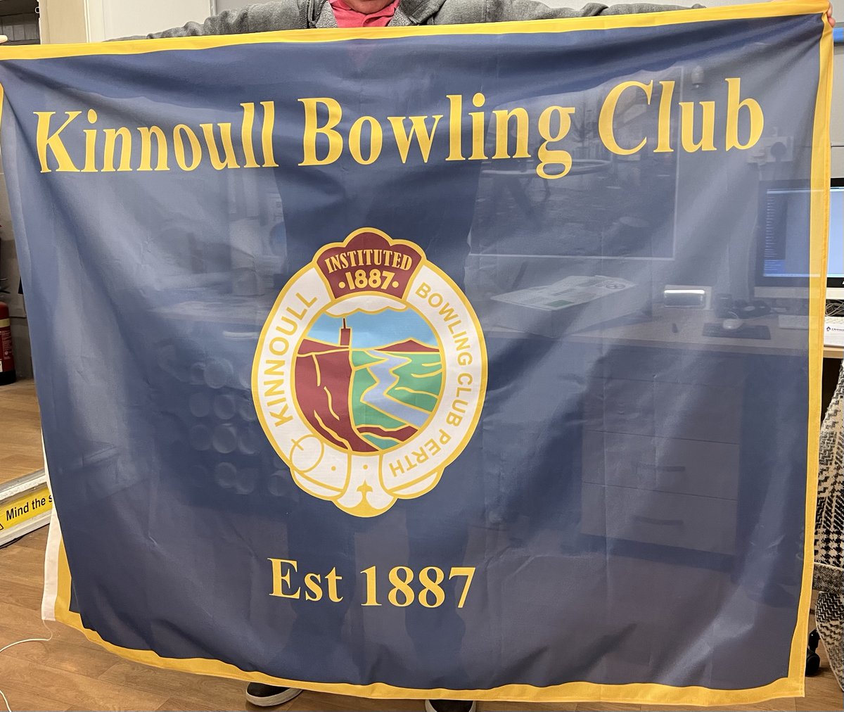 signsofperth's tweet image. We are delighted to have produced and supplied a new flag for Kinnoull Bowling Club.