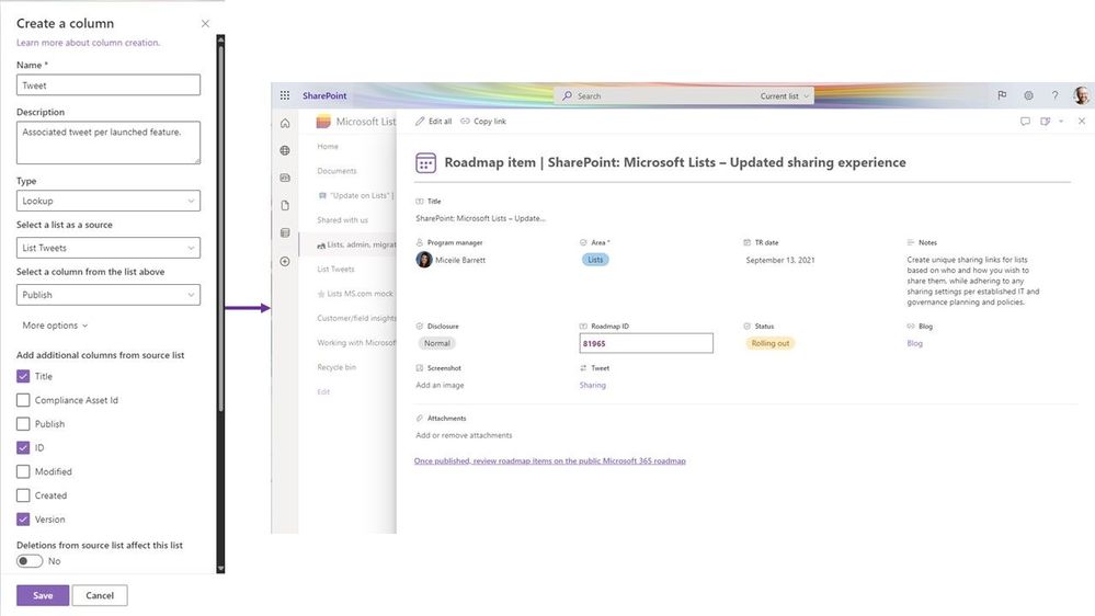michelcarlo's tweet image. SharePoint Lists Lookup support for boolean fields (yes/no) and choice fields !🤩 
(no more calculated fields needed for this purpose)😜
▶Details: techcommunity.microsoft.com/t5/microsoft-s… #SharePoint #MicrosoftLists #Microsoft365 #Microsoft365Dev #MSIgnite #ListFormatting