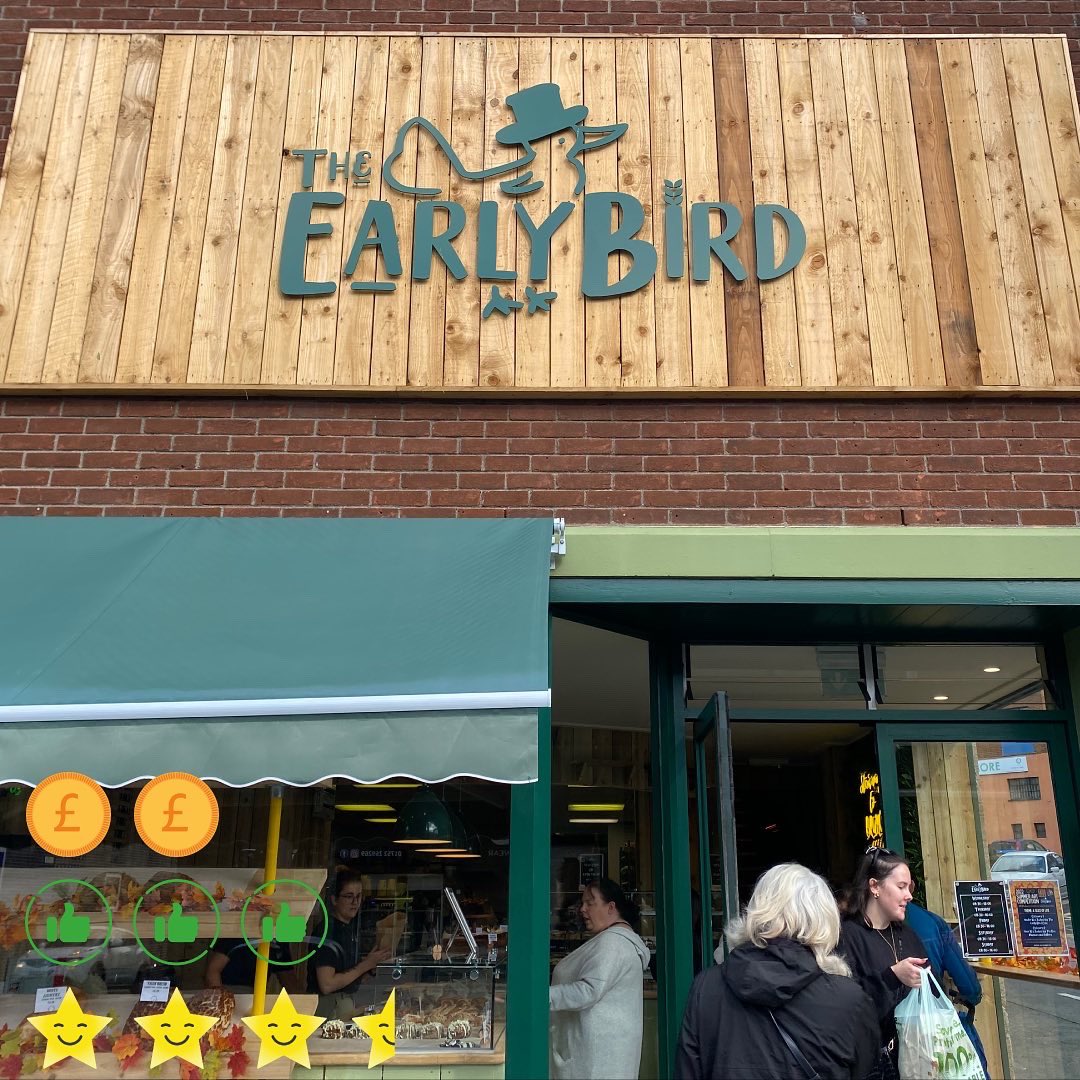 PlymReview's tweet photo. The Early Bird Café - They offer an eat in option with a wide range of breakfast and brunch options, and a takeaway option for savoury pastries, doughnuts, and brownies🍩☕️

All their food is home made and of exceptional quality, GO CHECK THEM OUT 💙 https://t.co/lP4aIkoay3