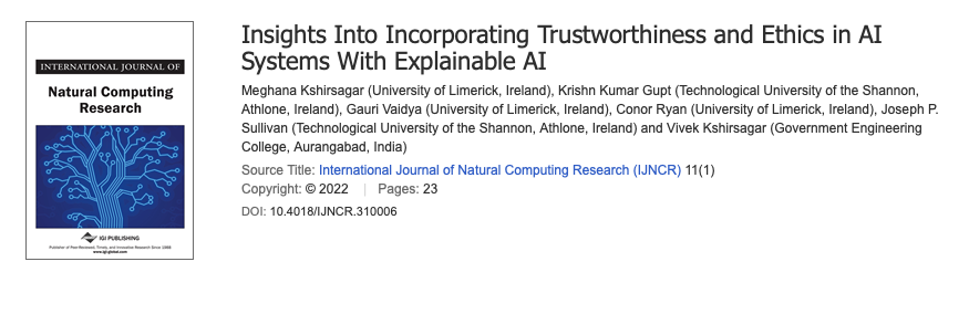 bds_unilimerick's tweet photo. New journal paper by the BDS, published in International Journal of Natural Computing Research: "Insights Into Incorporating Trustworthiness and Ethics in AI Systems With Explainable AI"
https://t.co/cpyOvHx2Pf https://t.co/ZKN9dQLym7