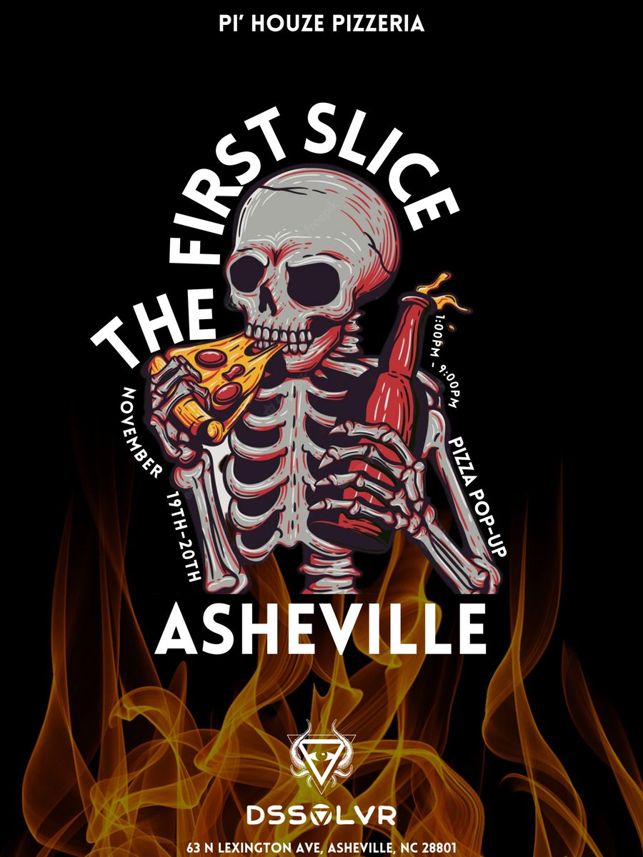 A heads up, <a href="/pihouzepizza/">Pi’ Houze Pizzeria</a> will be in Asheville, NC next month for a 2 day #TheFirstSlice pizza pop up at <a href="/dssolvr/">DSSOLVR</a> November 19th &amp; 20th. SAVE THE DATE‼️‼️‼️
