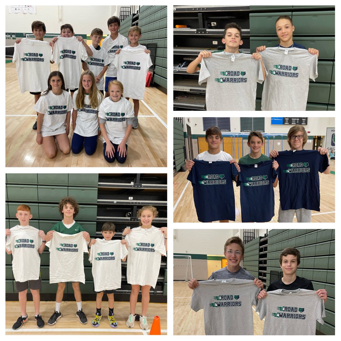 1st quarter Fitness Gram Pacer t shirt winners. Congrats to these students on top scores in their grade level. <a href="/CreeklandMS/">Creekland Middle</a>
