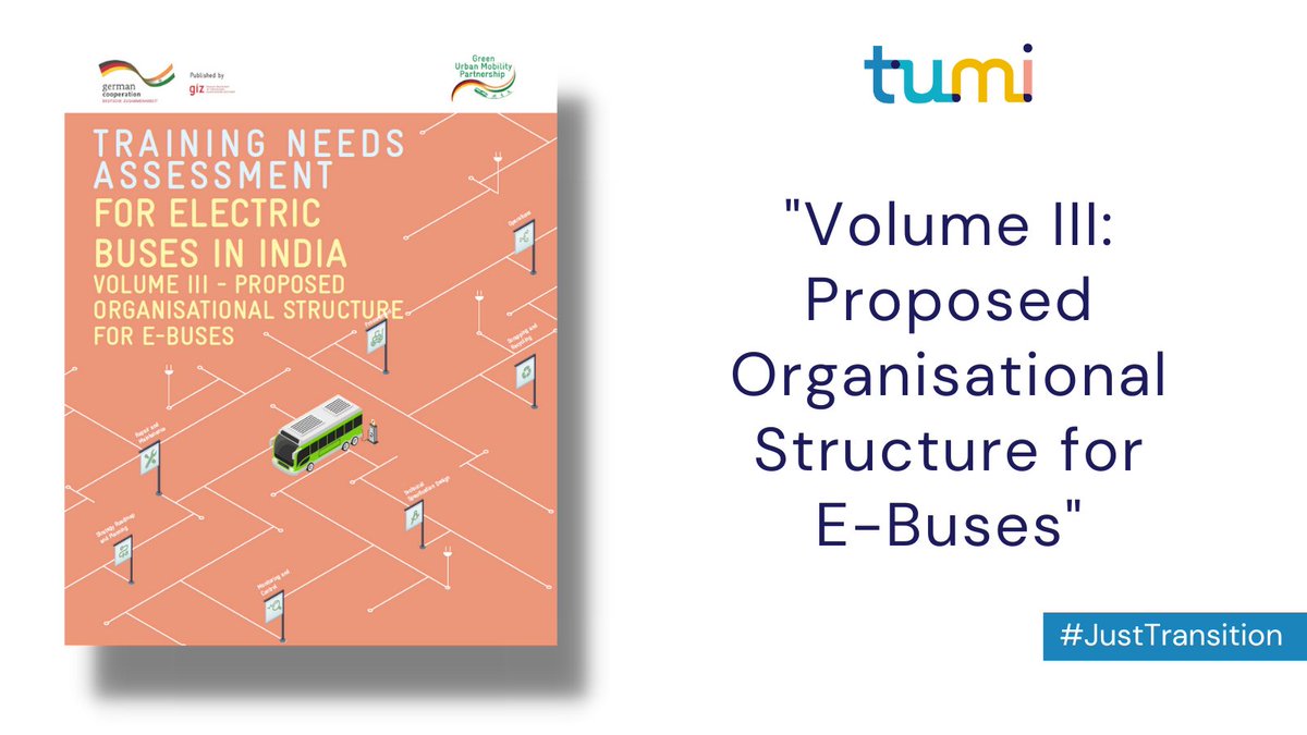 Volume 3⃣ considers two operating models for e-Buses: 🚍 Public Transport Authorities with all inhouse #eBus operations 🚍 Public Transport Authorities with a decentralized system Read the report to find expert analysis and recommendations 👉transformative-mobility.org/publications/t…