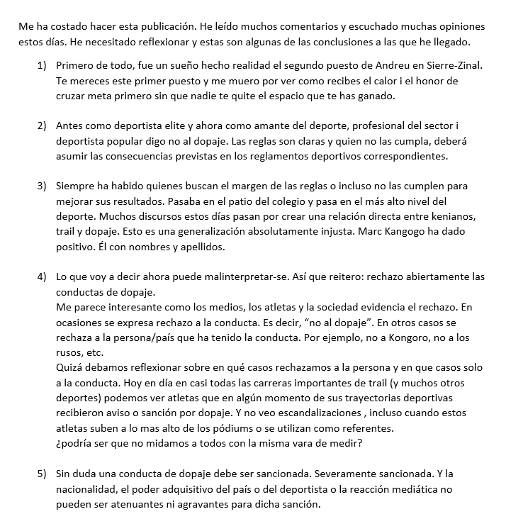 biel_rafols's tweet photo. Me ha costado hacer esta publicación. He leído muchos comentarios y escuchado muchas opiniones estos días. He necesitado reflexionar y estas son algunas de las conclusiones a las que he llegado.
Enhorabuena @AndreuBlanes https://t.co/aIzl8wfoZ6