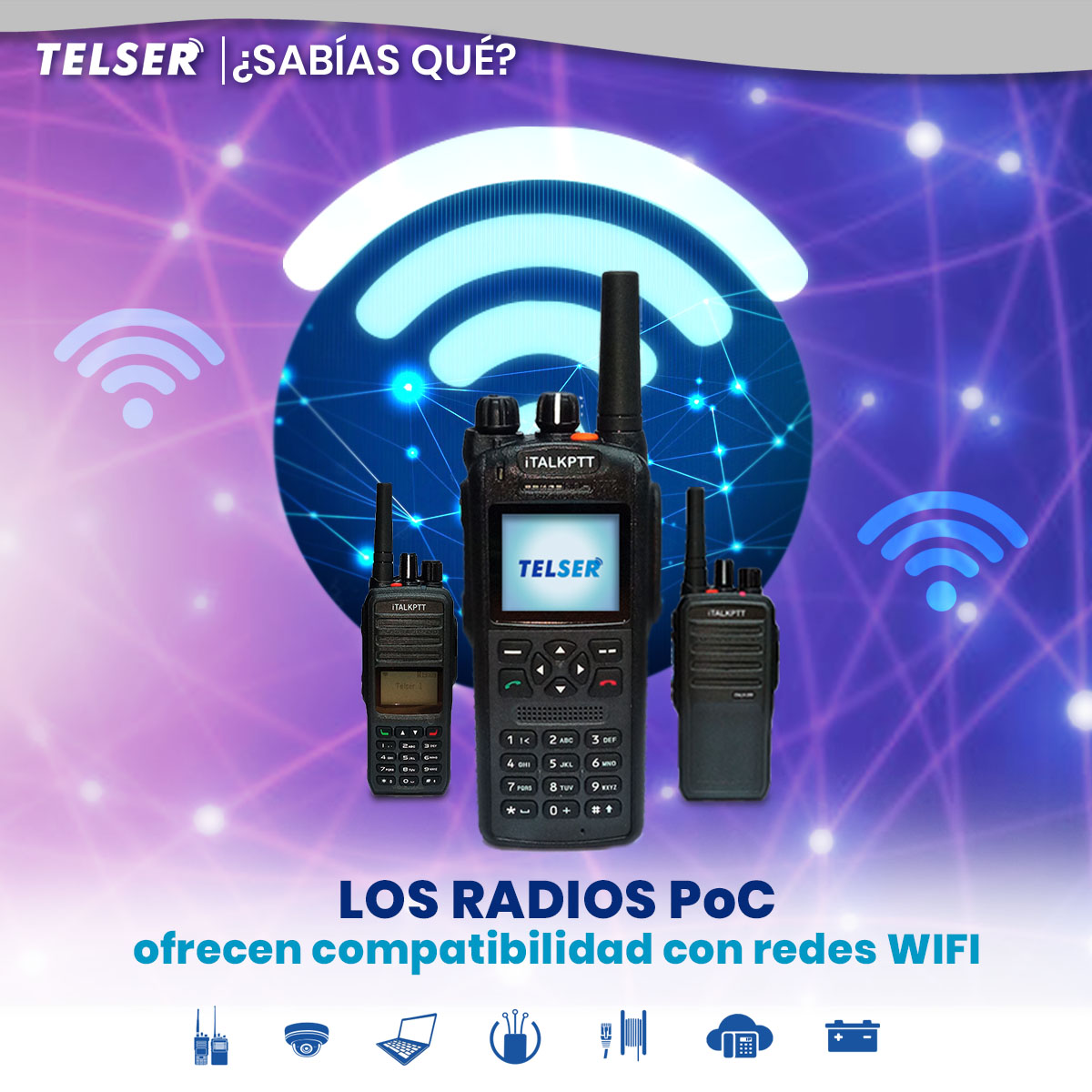 TelserVzla's tweet photo. ¿Sabías este dato sobre los radios PoC?
Son compatibles con redes WiFi.
Visita https://t.co/iIHg1HyBNC para conocer más de los Radios PoC con cobertura nacional.
#radiospoc #radiocomunicaciones #redes #wifi #coberturanacional #digitel #movistar #movilnet #cantv #radiosmotorola https://t.co/Orq7dWtTzg