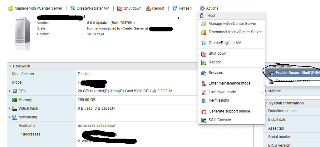 ESXI invalid virtual machine VM Silme
Önce SSH aktif etmememiz gerekecektir.Aşağıdaki resimde nasıl SSh nasıl açılacağı gösterilmiştir.

Geçersiz/artık sanal makinem vardı, bu yüzden onu ESXi web istemcisindeki envanterden kaldırmaya karar verdim,

itprotech.com.tr/esxi-invalid-v…