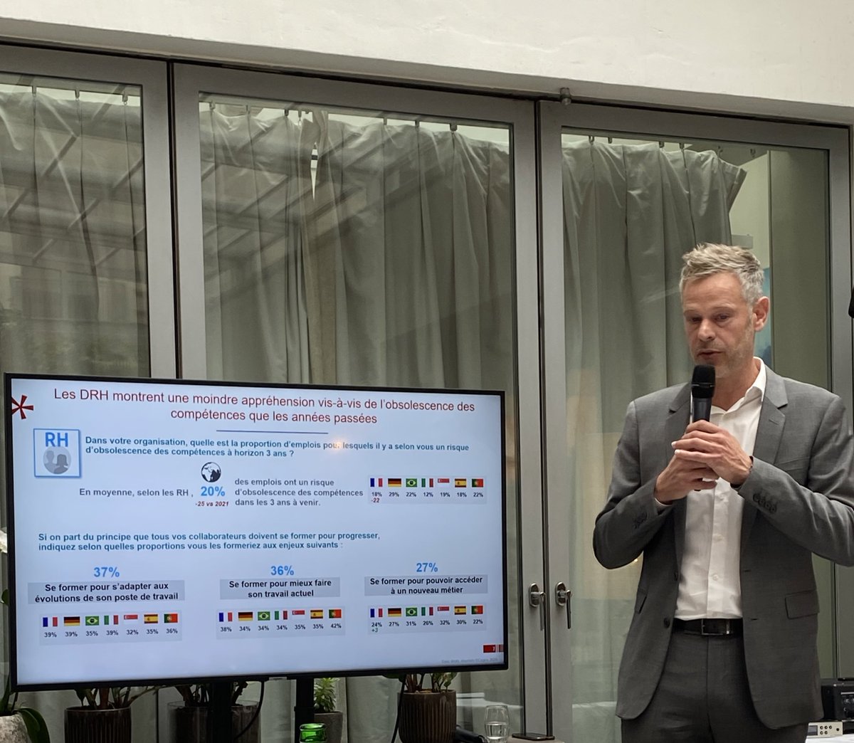RachidaSoussi's tweet photo. 🔴 @Cegos dévoile son nouveau baromètre international « Transformations, compétences et learning » mené auprès de 4005 salariés et 377 #RH. Au programme : transformation des organisations, développement des compétences, #formationprofessionnelle, #elearning, bilan #loiavenirpro https://t.co/w9f1kzA4br