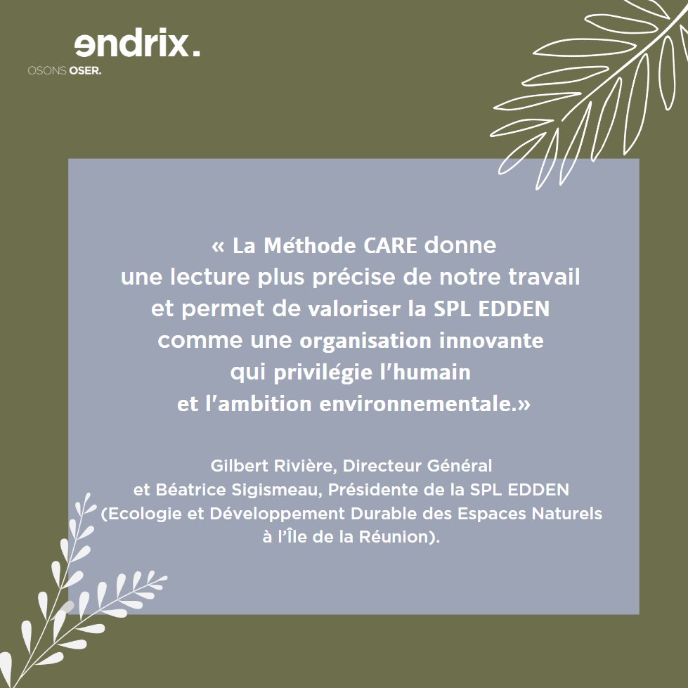 EndrixOsonsOser's tweet photo. La SPL EDDEN nous livre son retour d'expérience suite à la mise en place de la #methodecare au sein de son organisation📽️👉 https://t.co/tuuP7JHK6h https://t.co/7ZWktJdXc1