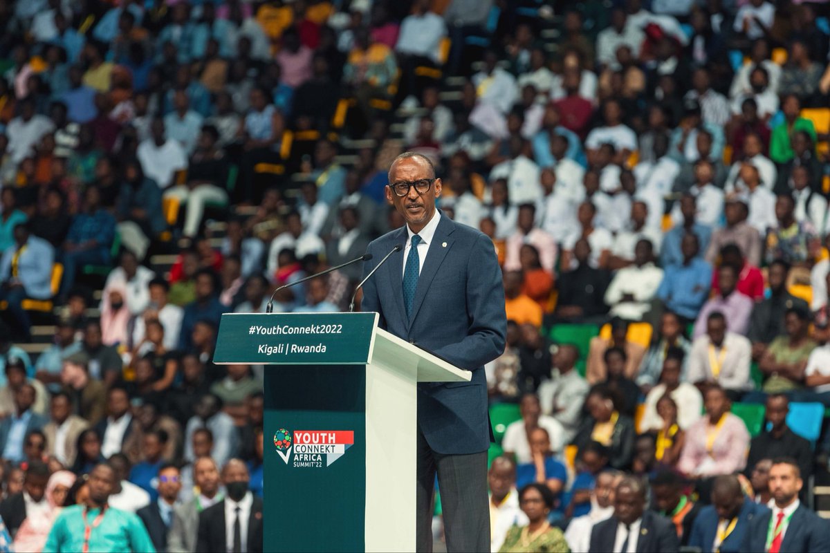 “We must do our part to recognize that young ppl as equal partners in our devt agenda. You have ideas on how to trade more effectively, build stronger health systems, combat climate change, reduce inequality &amp; much more. Our duty is to listen &amp; work w/ you.”
- H.E. <a href="/PaulKagame/">Paul Kagame</a>🇷🇼