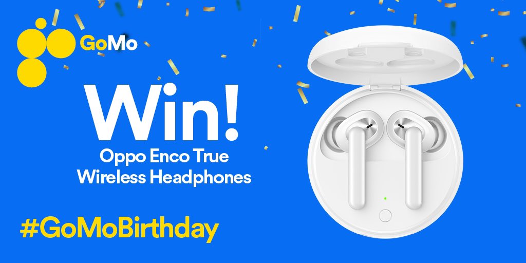 gomoireland's tweet image. Happy Birthday to us 🎈🎁🎂

It’s our 3rd Birthday &amp;amp; we want to celebrate with you.

For your chance to WIN a pair of OPPO Enco True Wireless Headphones, all you need to do is:

✅ Be a current GoMo customer
✅ Like &amp;amp; retweet this post

Good Luck 😎
#GoMoBirthday #JoinTheMovement