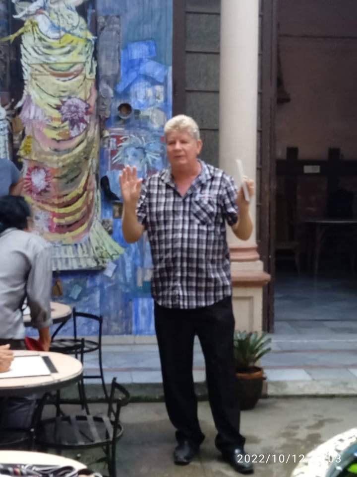 Osbel Marrero Acosta (@osbelmarrero) on Twitter photo Eventos Atenas Uneac
En la Casa social de la Uneac matancera se desarrolló la Peña del Maíz Regado, espacio que conduce y dirige José Manuel Espino como parte de las actividades del fundación de la ciudad.
<a href="/InesMChapman/">Inés María Chapman Waugh</a> <a href="/SuselyMorfaG/">Susely Morfa González</a> <a href="/gpppmatanzas/">Gobierno Provincial del Poder Popular en Matanzas</a> <a href="/AlpidioAlonsoG/">Alpidio Alonso Grau</a> Eventos Atenas Uneac
En la Casa social de la Uneac matancera se desarrolló la Peña del Maíz Regado, espacio que conduce y dirige José Manuel Espino como parte de las actividades del fundación de la ciudad.
<a href="/InesMChapman/">Inés María Chapman Waugh</a> <a href="/SuselyMorfaG/">Susely Morfa González</a> <a href="/gpppmatanzas/">Gobierno Provincial del Poder Popular en Matanzas</a> <a href="/AlpidioAlonsoG/">Alpidio Alonso Grau</a>