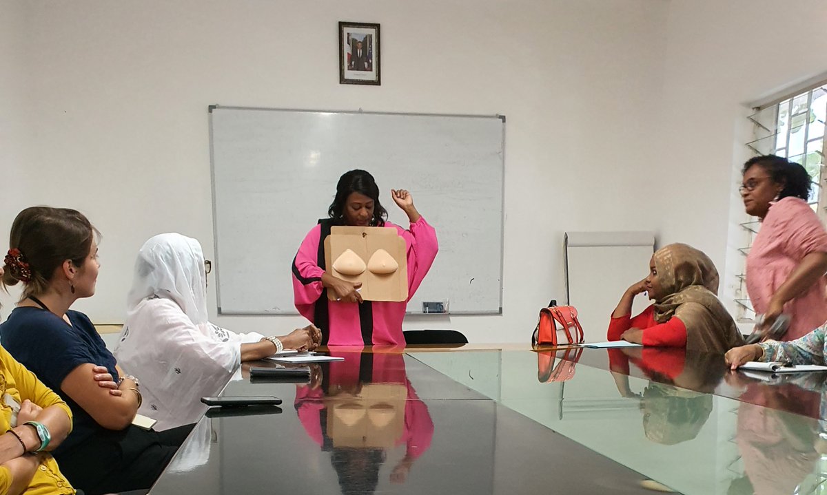 Atelier de sensibilisation du cancer du sein à l'Ambassade de 🇫🇷, organisé par l'association comorienne contre le cancer de la Femme, à l’occasion de la campagne «Octobre Rose»
Moment d'écoute et de partage utile sur ces maladies qui nous concernent tous
#Santé #OctobreRose2022🎀