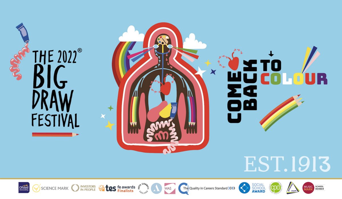 THE BIG DRAW: ✍️

We are delighted to host <a href="/The_Big_Draw/">The Big Draw® ✏️</a> festival on Saturday 22nd October 1-4pm for an afternoon of free workshops, drawing and creative activities.

Everyone is welcome so please come along and bring family and friends.

#COMEBACKTOCOLOUR #BDF2022 #TheBigDraw