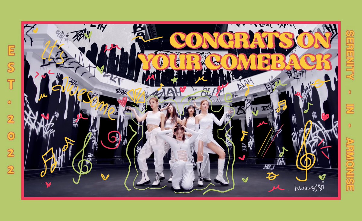 ofArmonise's tweet photo. Congratulations on your comeback, ITZY! We're so amazed by the song. As expected, you absolutely rocked the concept. Victory awaits you! We're wishing tons of luck for you. Please keep healthy and have enough rest during the promotion. https://t.co/k5qa35x4Yr