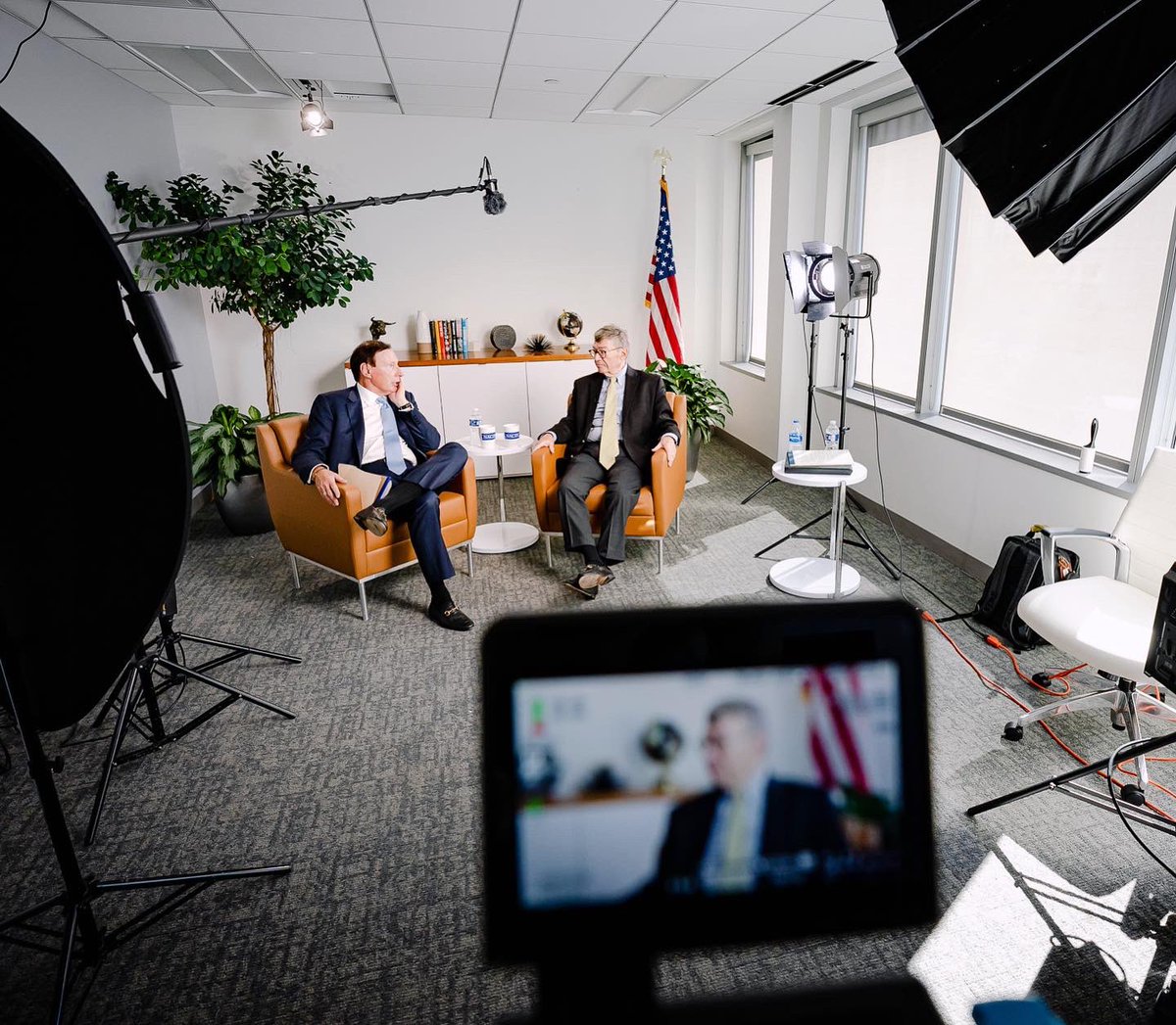 LAIvideo's tweet photo. #BTS look at our #livestream with #political trends expert @CharlieCookDC, the founder of the @CookPolitical and frequent commentator on @NBCNews 
Charlie shared his insights with @NACDS in this #live Q&amp;A.
 #electionnews #politicalpundit #videoproduction #washingtondc https://t.co/tIG3W4HwRx