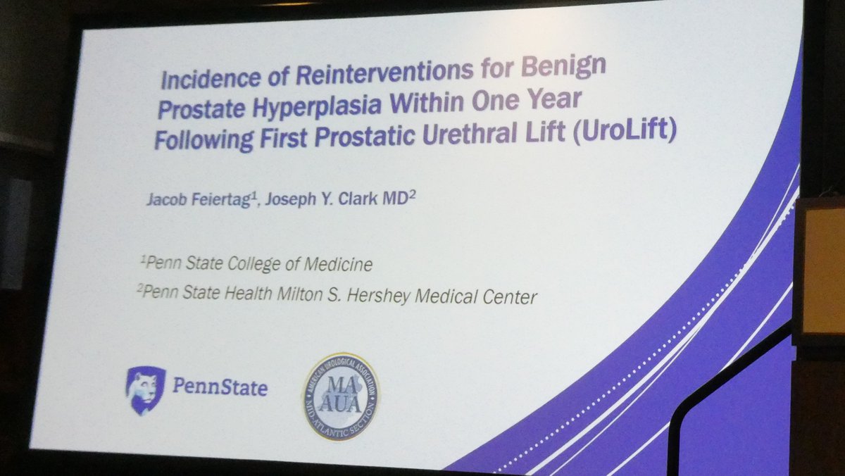 Joseph Y. Clark (@joeclarkmd) on Twitter photo MS3 <a href="/jacobfeiertag/">Jacob Feiertag, MD</a> presenting his research at this morning's moderated poster session, using the
@TriNetX database on reinterventions within 1 year of having a UroLift procedure done <a href="/MidAtlanticAUA/">Mid-Atlantic Section of the AUA | MAAUA</a> #MAAUA22 @PennStUrology MS3 <a href="/jacobfeiertag/">Jacob Feiertag, MD</a> presenting his research at this morning's moderated poster session, using the
@TriNetX database on reinterventions within 1 year of having a UroLift procedure done <a href="/MidAtlanticAUA/">Mid-Atlantic Section of the AUA | MAAUA</a> #MAAUA22 @PennStUrology