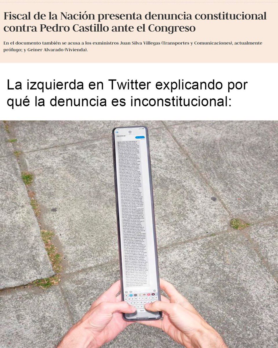 PiensaPes's tweet photo. ¿Pero es así o no? 🤣 Aquí nuestro #memito del día:

Etiqueta a tus amigos que se han vuelto constitucionalistas de un día para otro... #peru #loúltimo #Noticias #URGENTE #JoseWilliams https://t.co/dc2UZ5Tskr