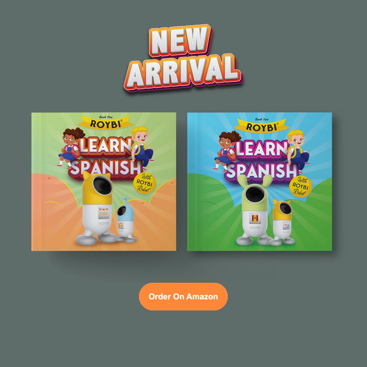 RoybiWorld's tweet photo. We Have More Books For You!
All books are available in Kindle, hard copy, and audio versions on Amazon. It’s time to read!

Spanish Book 1: https://t.co/lssTTO5QfJ
Spanish Book 2: https://t.co/Y4EyJaP4kS
Adventures of ROYBI Robot: https://t.co/OZI0IpYuUJ

#roybirobot #education https://t.co/85MKLIVR9t