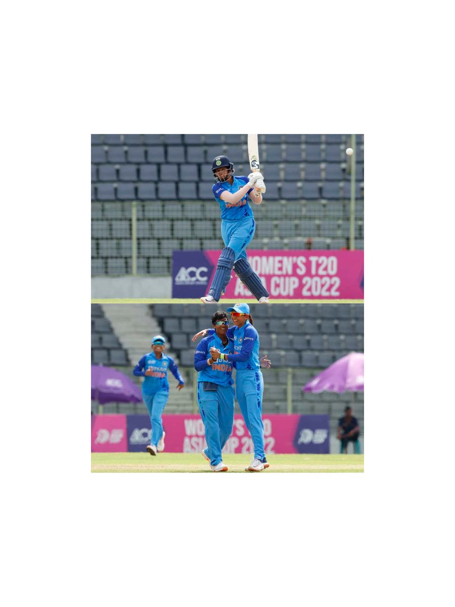 BasuSaumi's tweet photo. #WomensAsiaCup2022
#WomensAsiaCup 
#INDWvTHAIW 
So Very Well Played By #ShefaliVerma &amp; #DeeptiSharma👌🏏✌
Good Luck To Our Blue Army💙🇮🇳 https://t.co/Ilnvhhiizu
