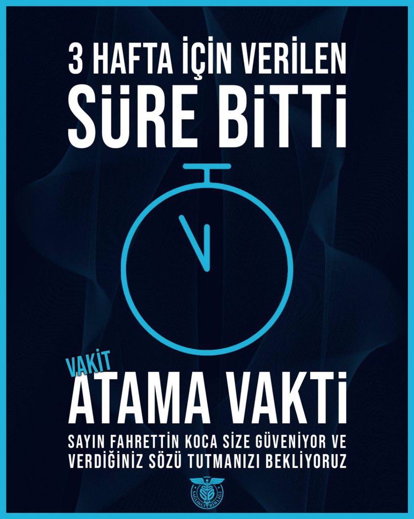 suleym4ncn's tweet photo. VERDİĞİNİZ SÜRE TAMAMLANDI ✅ @drfahrettinkoca FKSüreBitti AtamaVakti https://t.co/HdfvRrEiYs
