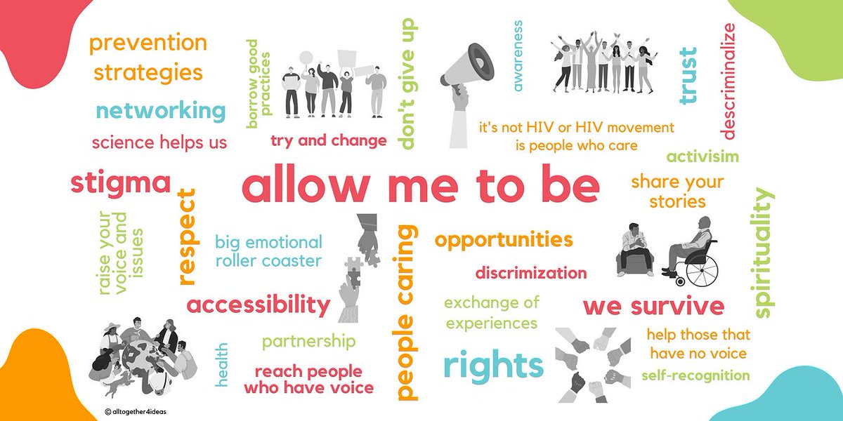 Visit our website and learn about the community members that we work with, our weekly meetings and the capacity building that we've co-developed together!
👇This word cloud reflects community members' thoughts and feelings about #HIV, #STBBI, #advocacy
alltogether4ideas.org/community