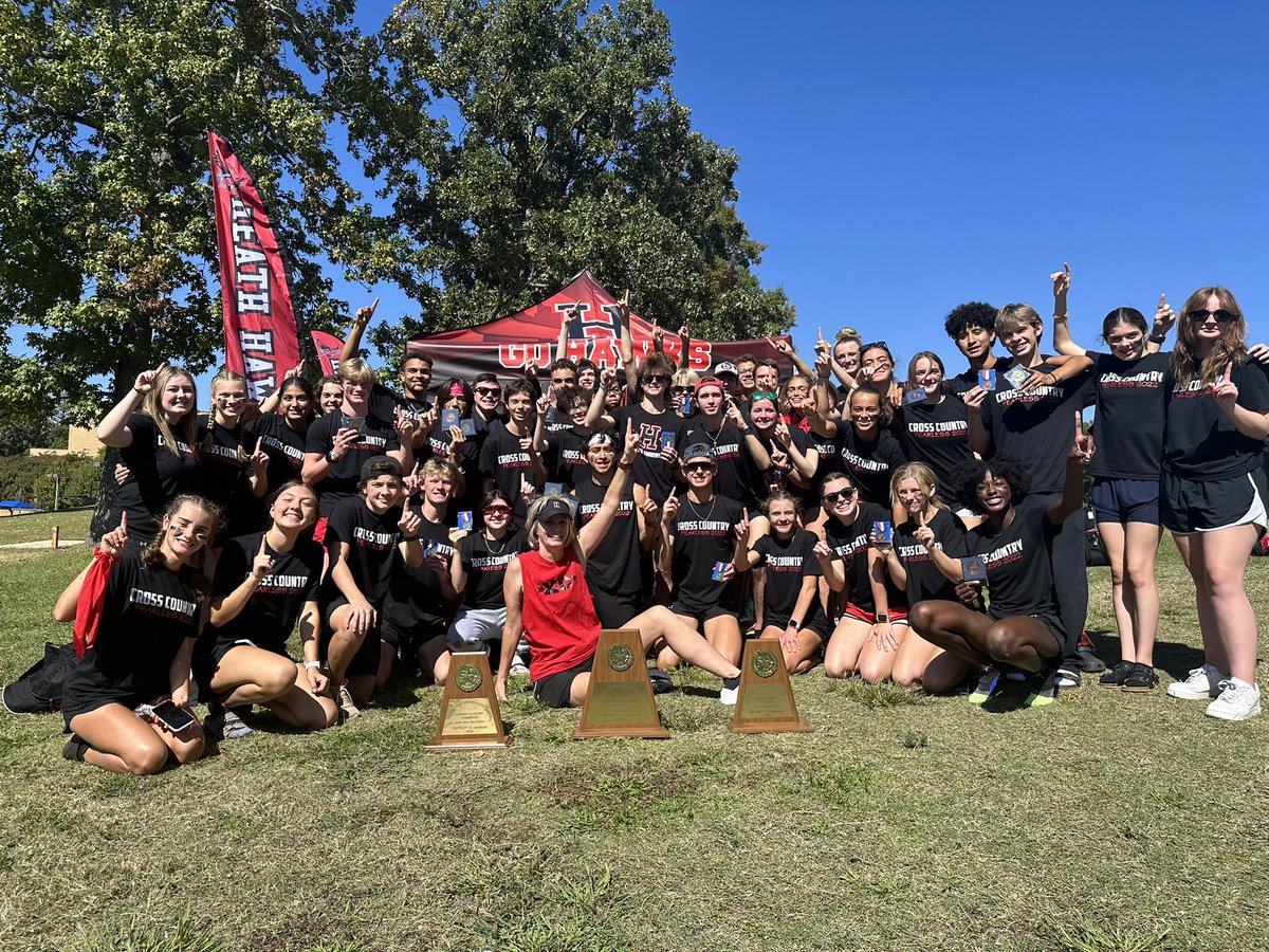 Update:  3 district titles today!  #WTD #reptheH <a href="/RHHSHawks/">Rockwall-Heath HS</a> <a href="/HeathHawksCC/">Heath Hawks Cross Country</a> <a href="/RISDAthletics/">Rockwall ISD Sports Marketing</a>