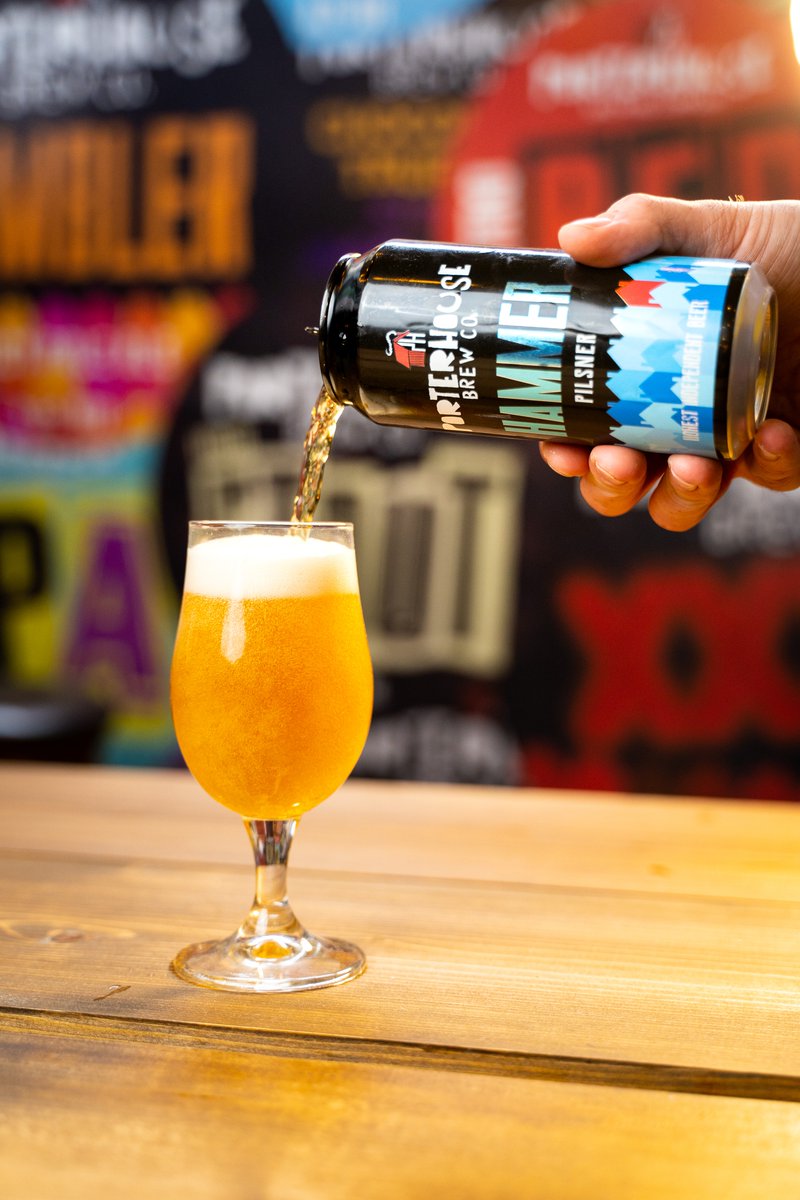 Our Hammer Pilsner is a rich gold colour with clean, crisp,  flavours balanced by the floral, spicy and herbal character of Hersbrucker and Perle hops. 

Order online: shop.porterhousebrewco.ie/ie/