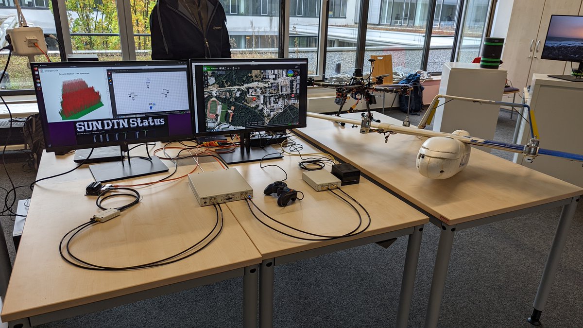 .<a href="/FutureSDR/">FutureSDR</a> WLAN/ZigBee transceiver running on Jetson Nano/Xavier, sending MAVLink through a channel emulator that is parameterized depending on the position of the drone in the virtual environment :-)