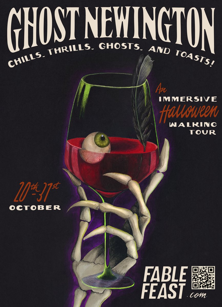 fable_feast's tweet photo. Ghost Newington Returns! 

A night of Chills, Thrills, Ghosts and Toasts! 

https://t.co/3nfDcDAXfw

#stokenewington #hackney #halloween https://t.co/wcJT91eIfA