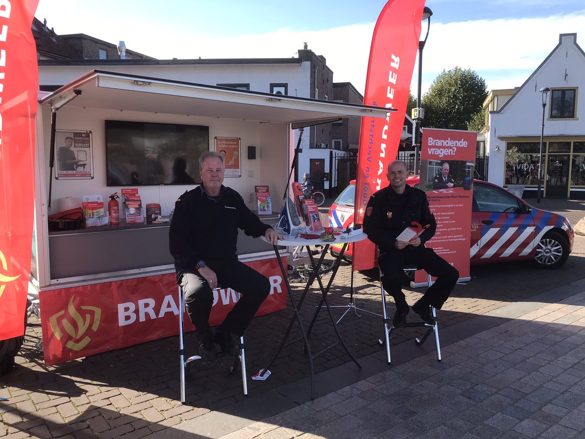In het kader van de week van de veiligheid op de markt in Hilversum gestaan. Veel uiteenlopende vragen van enthousiaste bewoners.