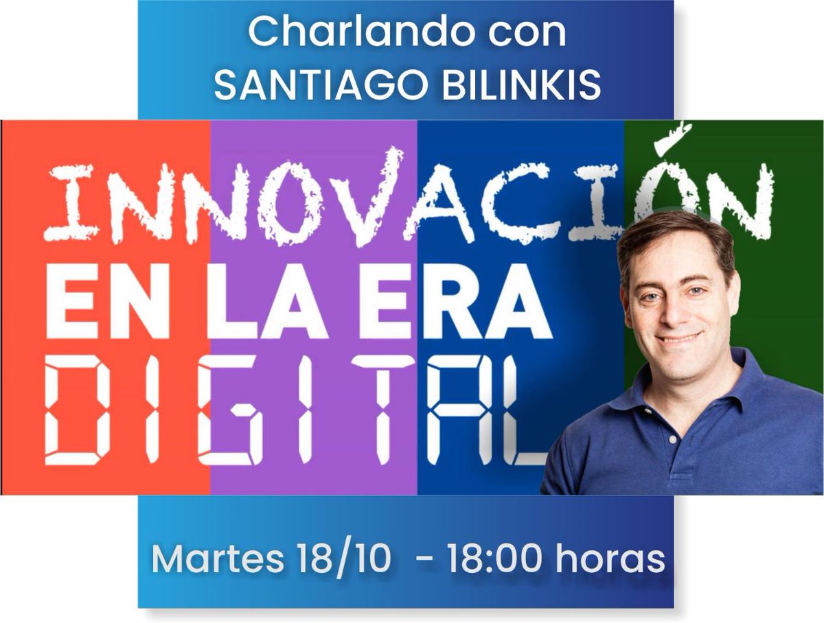 La_Bancaria's tweet photo. #FundaciónBancar

💬 3ra. Charla del Seminario "El futuro del trabajo y el trabajo del futuro", a cargo de @bilinkis

La participación es gratuita para afiliados/as y familiares de la Asociación.

🗓️ 18/10
🕕 18hs.

Más info 👉 https://t.co/ZcdPxib5Lv https://t.co/O85WHRFuj5