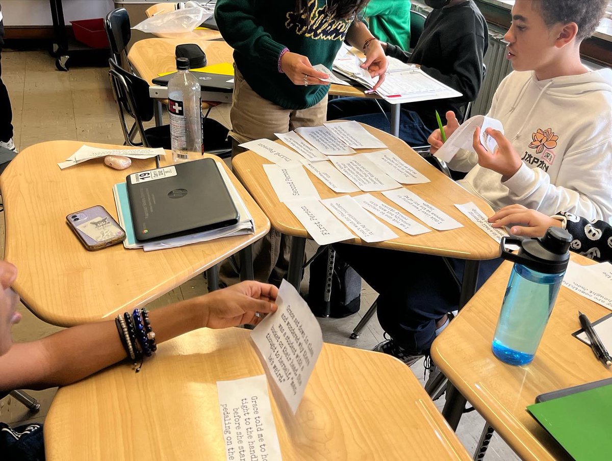 How sharp are your sorting skills? Better yet, how quickly can you identify first, second, and third person narrative statements? Students in 7B were put to the ultimate test when they competed in groups to sort statements into the correct category!