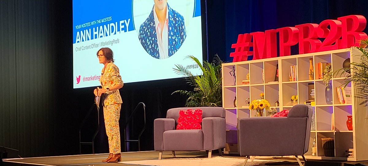 The awesome <a href="/annhandley/">Ann Handley</a>! #mprofsb2b